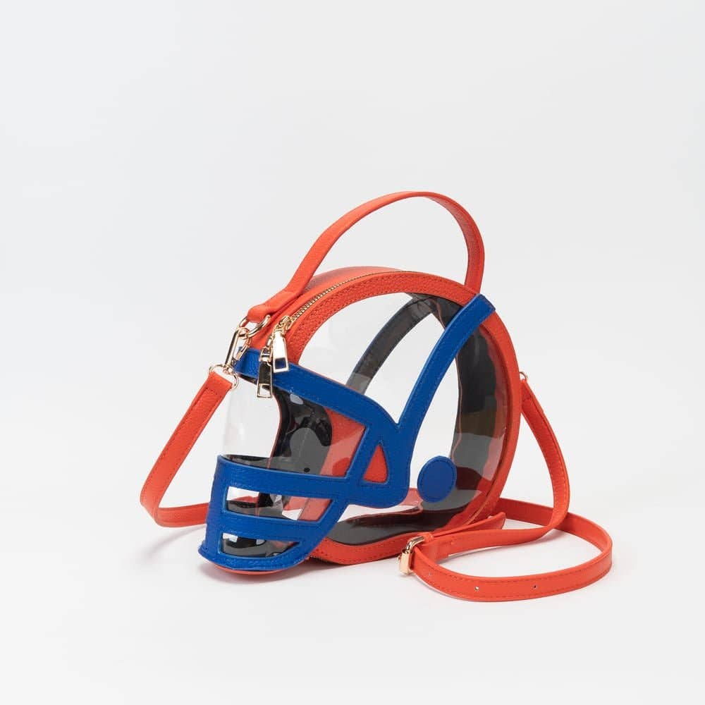 Clear Gameday Football Helmet Satchel/Crossbody Bag