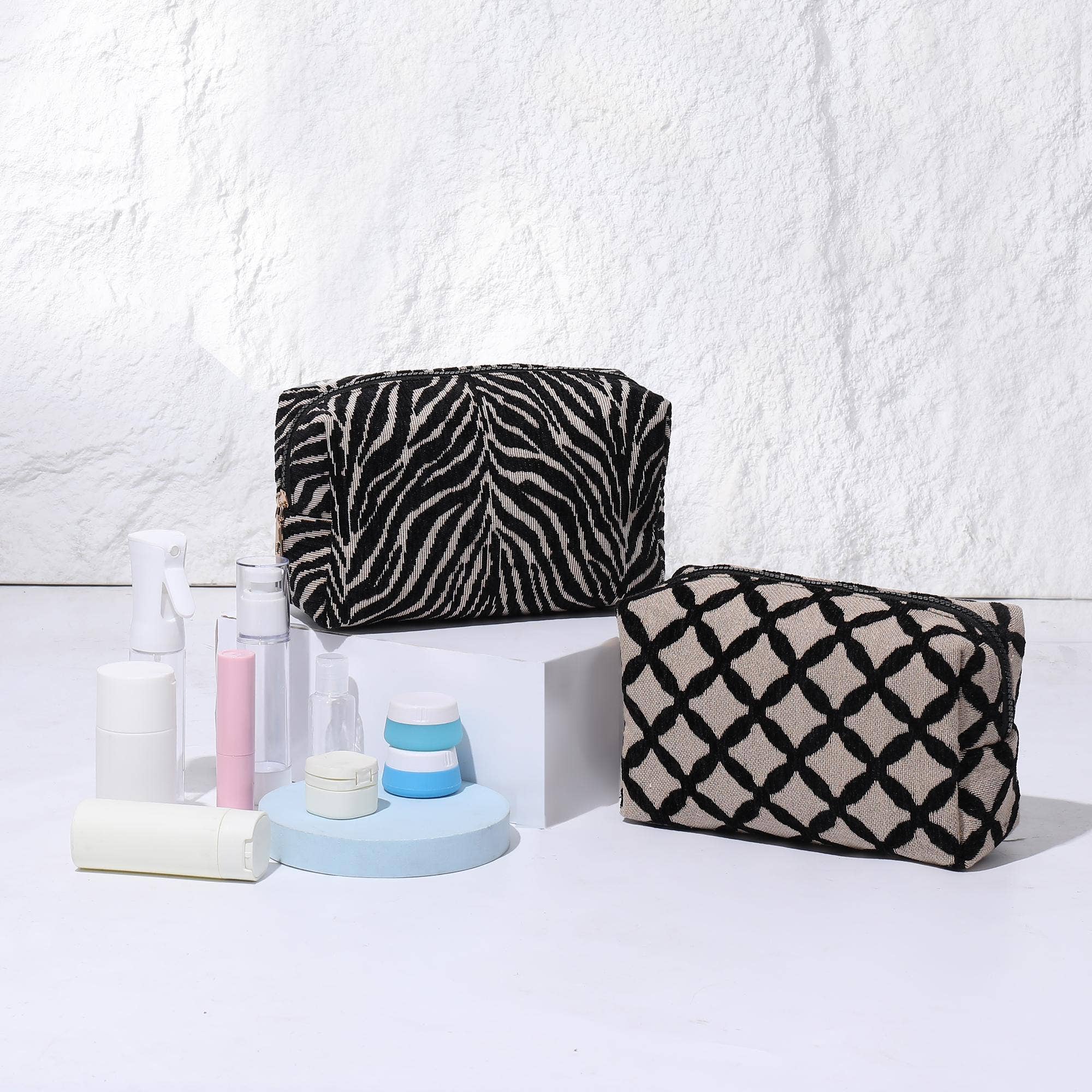 Zebrini Cosmetic & Travel Organizer Pouch
