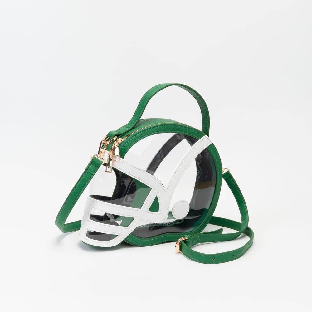 Clear Gameday Football Helmet Satchel/Crossbody Bag