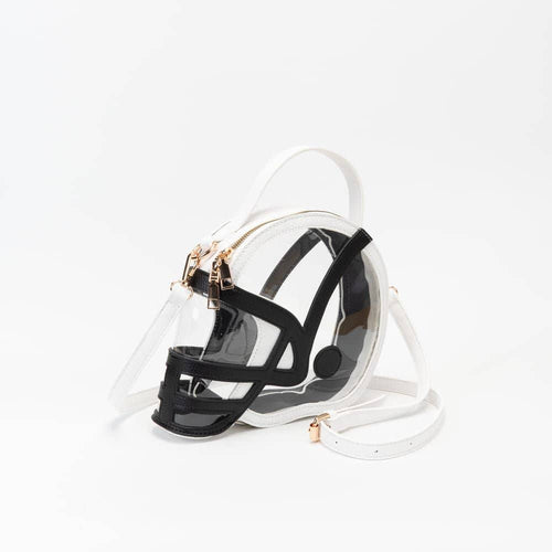 Clear Gameday Football Helmet Satchel/Crossbody Bag