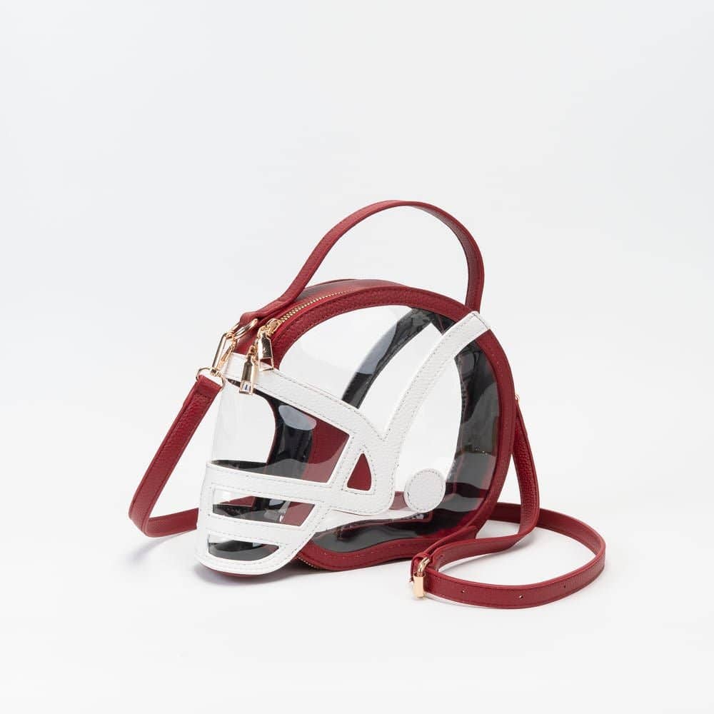 Clear Gameday Football Helmet Satchel/Crossbody Bag