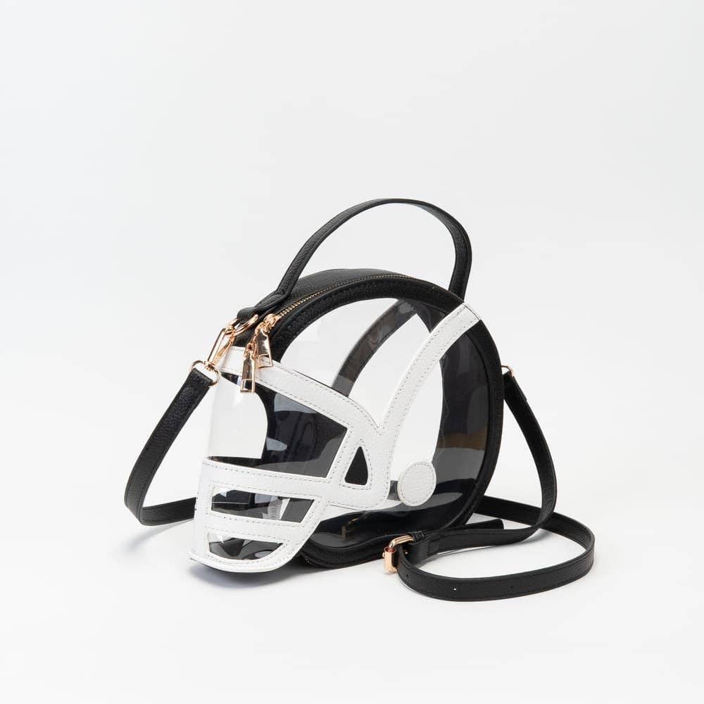 Clear Gameday Football Helmet Satchel/Crossbody Bag